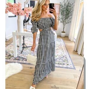 •HP• The Drop Anaya Square-Neck Maxi Dress